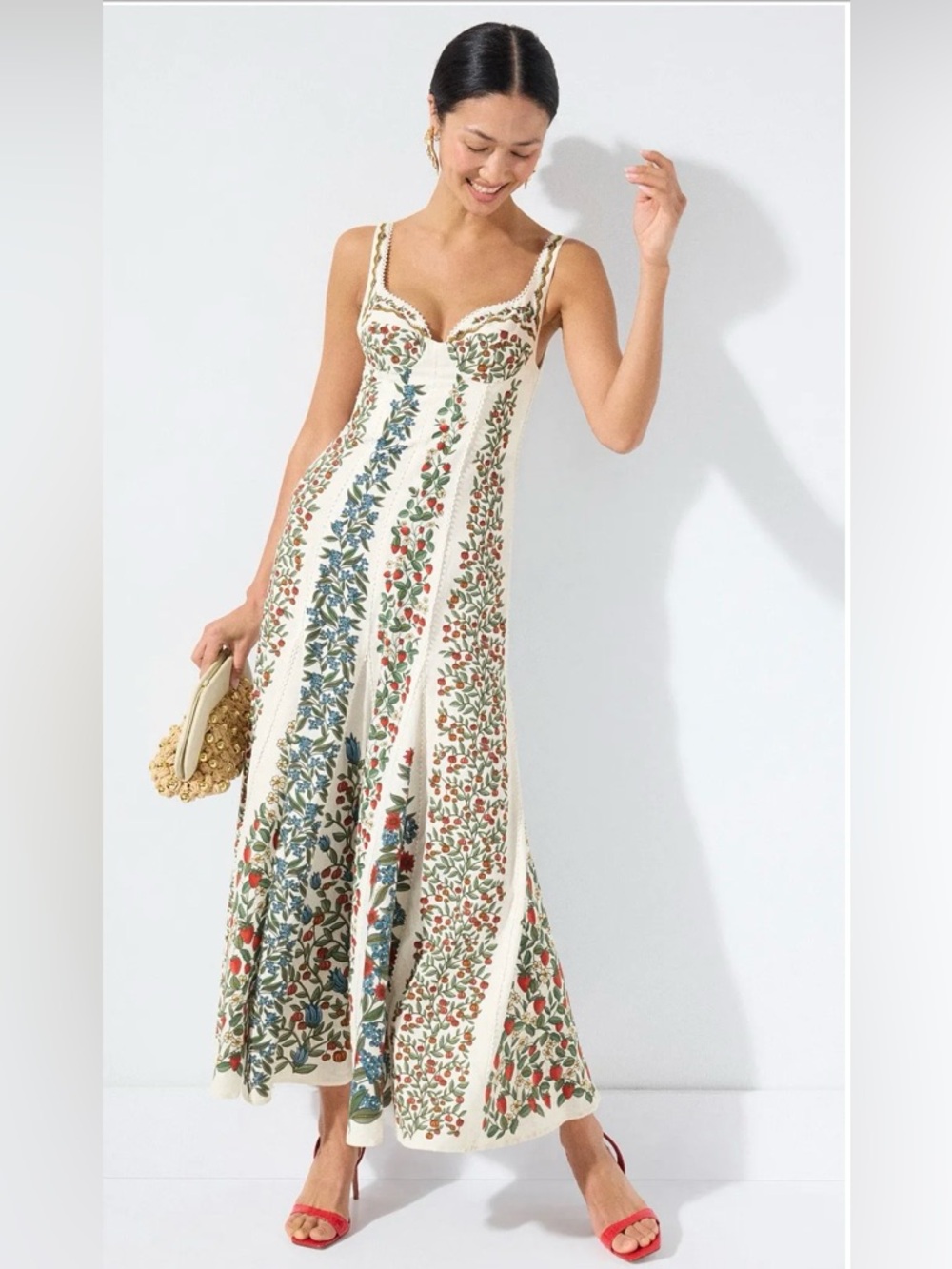 Farm Rio Fruit Beauty Cocktail Maxi Dress
